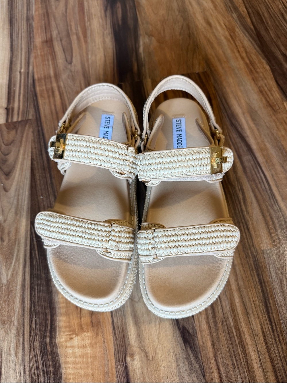 Steve Madden BIGMONA NATURAL RAFFIA Sandal - Size 9.5